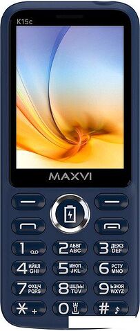 Телефон Maxvi K15c (синий)