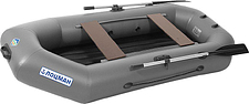 Моторно-гребная лодка Лоцман Гребная под мотор стандарт ЛС-240 ВНД (серый)