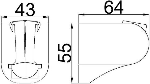 Держатель душевой лейки Maxonor Pure Life PL91-9