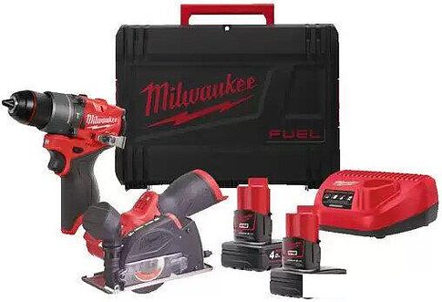 Milwaukee M12 FPP2G2-402X 4933480592 (шуруповерт, циркулярная пила, 2 АКБ, кейс) Milwaukee M12 FPP2G2-402X 4933480592 (шуруповерт, циркулярная пила, 2 АКБ, кейс)