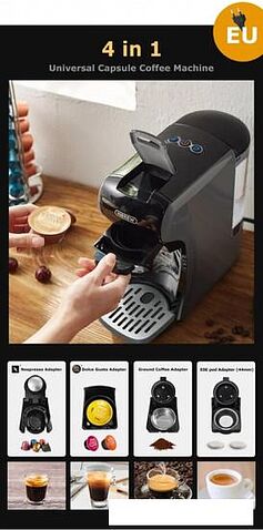 Капсульная кофеварка Hibrew H9A ST-504 (серый)