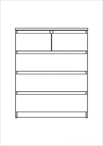 Комод Mio Tesoro Мальта 5 ящиков 80x99 2.05.02.080.1 (белый)