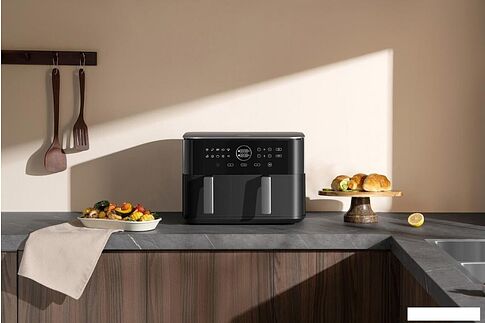 Аэрогриль (аэрофритюрница) Xiaomi Dual Zone Air Fryer 10L MAF-D1001 (евровилка)