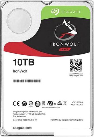 Жесткий диск Seagate IronWolf 10TB ST10000VN000