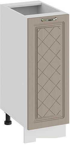 Шкаф напольный Трия Бьянка 1Н3 (белый/дуб кофе)