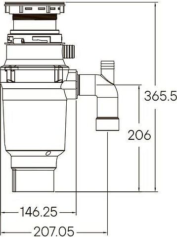 Измельчитель пищевых отходов Paulmark Intenso I-400