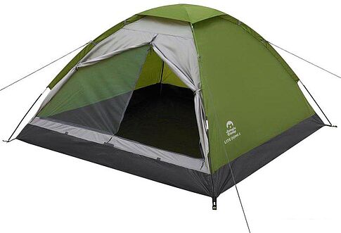 Треккинговая палатка Jungle Camp Lite Dome 3 (зеленый/серый)