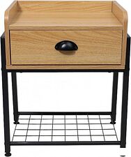 Тумба AksHome Lester (дуб сонома/черный)