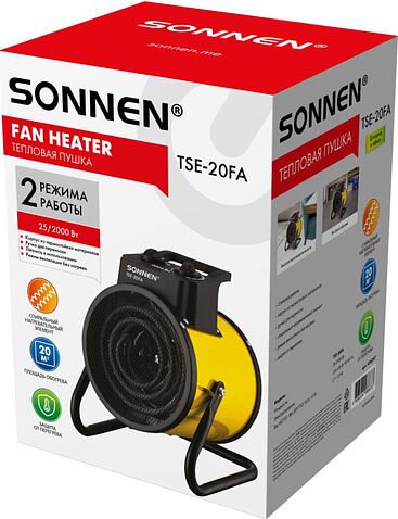 Электрическая тепловая пушка Sonnen TSE-20FA