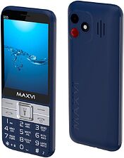 Кнопочный телефон Maxvi B33 (темно-синий)