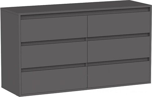 Комод Интермебель Рио-4 Р-004 (графит серый)