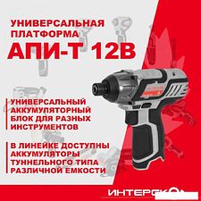 Винтоверт Интерскол ШАУ-100/12Э 808.2.2.70 (с 2-мя АКБ, кейс)
