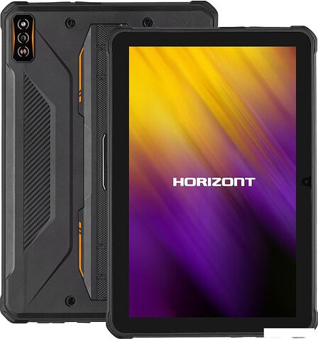 Планшет Horizont H-Tab 1 Shield 6GB/256GB LTE (черный/оранжевый)