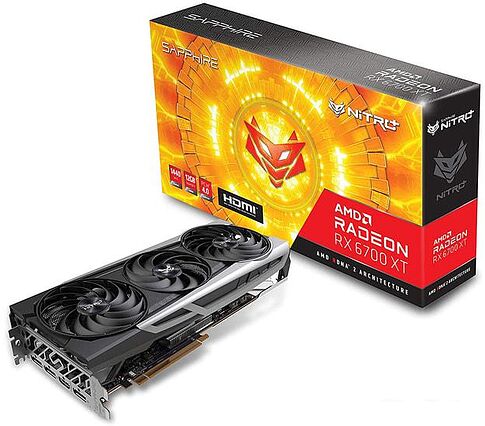 Видеокарта Sapphire Nitro+ Radeon RX 6700 XT 12GB GDDR6 11306-01-20G
