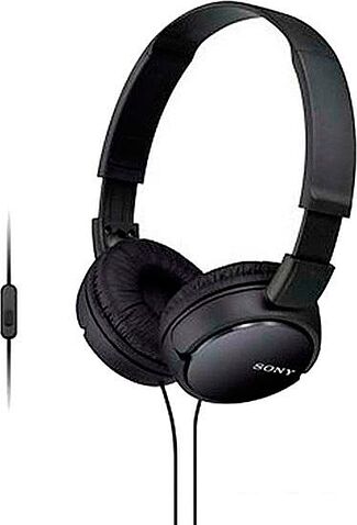 Наушники с микрофоном Sony MDR-ZX110AP (черный)