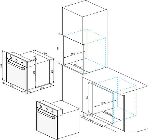 Духовой шкаф Darina 2V BDE112 710 BB