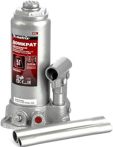 Бутылочный домкрат Matrix 50756 5т