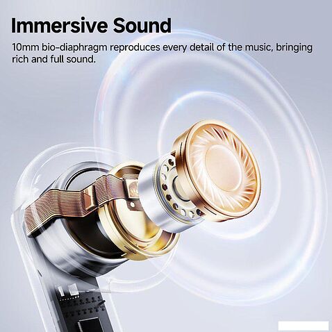 Наушники QCY MeloBuds Neo (черный) + брендированный брелок QCY