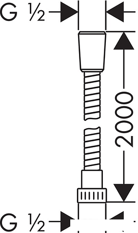Душевой шланг Hansgrohe Metaflex 28264000