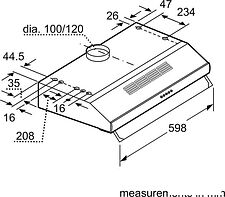 Кухонная вытяжка Siemens iQ300 LU16150GB