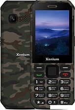 Кнопочный телефон Xenium X300 (зеленый камуфляж)