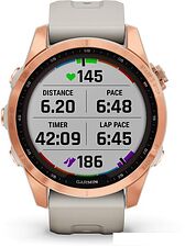 Умные часы Garmin Fenix 7S Solar 42 мм (розовое золото/песочный) Умные часы Garmin Fenix 7S Solar 42 мм (розовое золото/песочный)