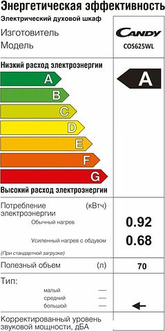 Электрический духовой шкаф Candy Moderna Saga COS625WL