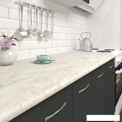 Готовая кухня Mio Tesoro Экстра-лайт 2.2 (антрацит/королевский опал)