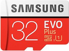 Карта памяти Samsung EVO Plus microSDHC 32GB + адаптер