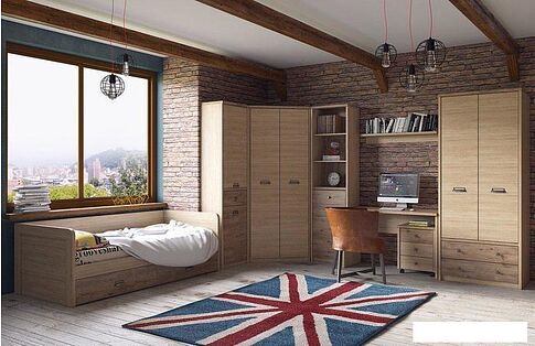 Тумба Anrex Diesel 3S/D1 Дуб Мадура/Веллингтон