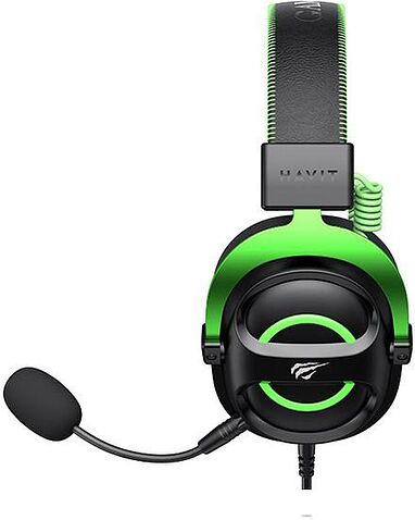 Наушники Havit Gamenote H2002e (черный/зеленый)