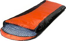 Спальный мешок Campus Cougar 250 Grand L-zip (левая молния, оранжевый/черный)