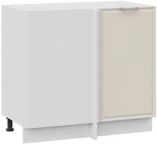 Шкаф напольный Трия Белладжио 1Н9У (белый/софт панакота) Шкаф напольный Трия Белладжио 1Н9У (белый/софт панакота)