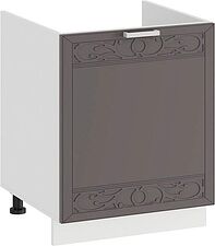 Шкаф напольный Трия Долорес 1Н5М (белый/муссон)