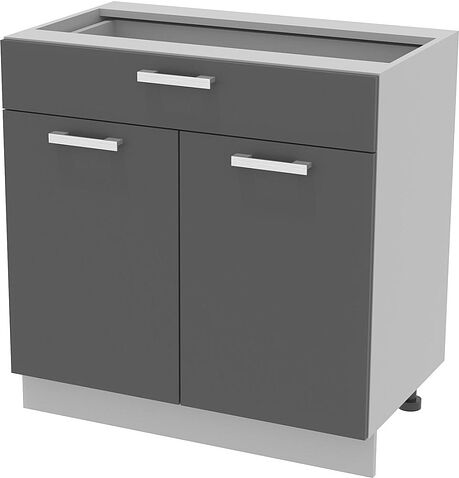 Шкаф напольный Интерлиния Компо НШ80рш1 (антрацит)