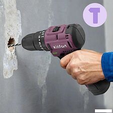 Ударная дрель-шуруповерт Kitfort KT-6505 (с 1-им АКБ)