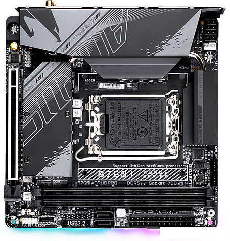Материнская плата Gigabyte B760I Aorus Pro (rev. 1.x)