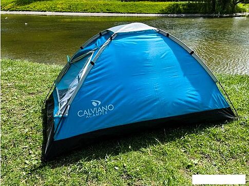 Треккинговая палатка Calviano Acamper Domepack 4 (бирюзовый)