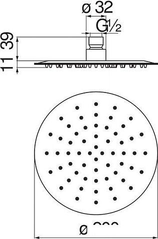 Верхний душ Nobili AD139/119CR