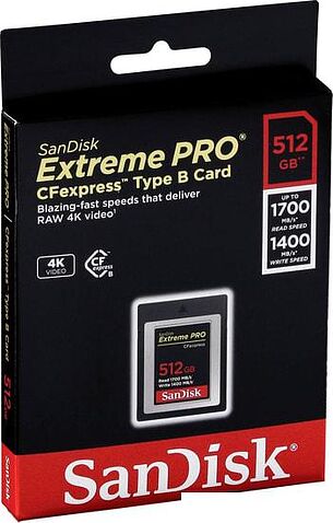 Карта памяти SanDisk Extreme Pro CFexpress Type B SDCFE-512G-GN4NN 512GB