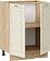 Шкаф напольный Трия Бьянка 1Н6 (дуб крафт золотой/дуб ваниль)