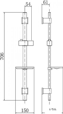 Душевая штанга Fashun A8008