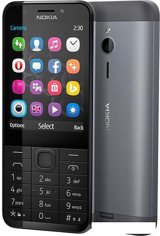 Мобильный телефон Nokia 230 Dual SIM Dark Silver