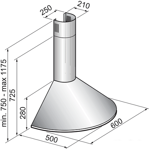 Кухонная вытяжка Korting KHC6930RI