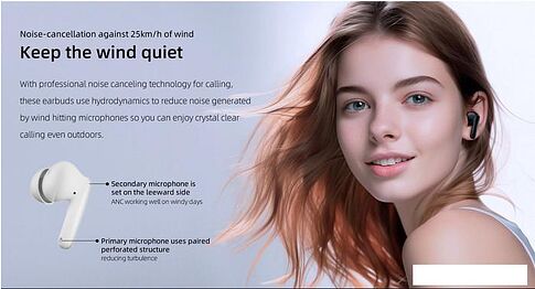 Наушники QCY T13 ANC 2 (белый)