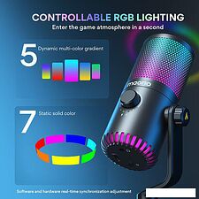 Проводной микрофон Maono DM30 RGB (белый)