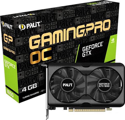 Видеокарта Palit GeForce GTX 1650 GP OC 4GB GDDR6 NE61650S1BG1-1175A
