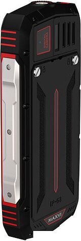 Кнопочный телефон Maxvi R10 (черный/красный)