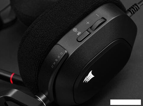 Наушники Corsair HS80 RGB USB (карбон)