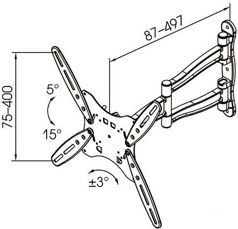 Кронштейн Kromax TECHNO-5